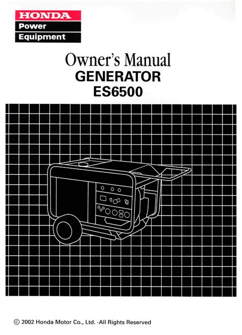 HONDA ES6500 pdf manual